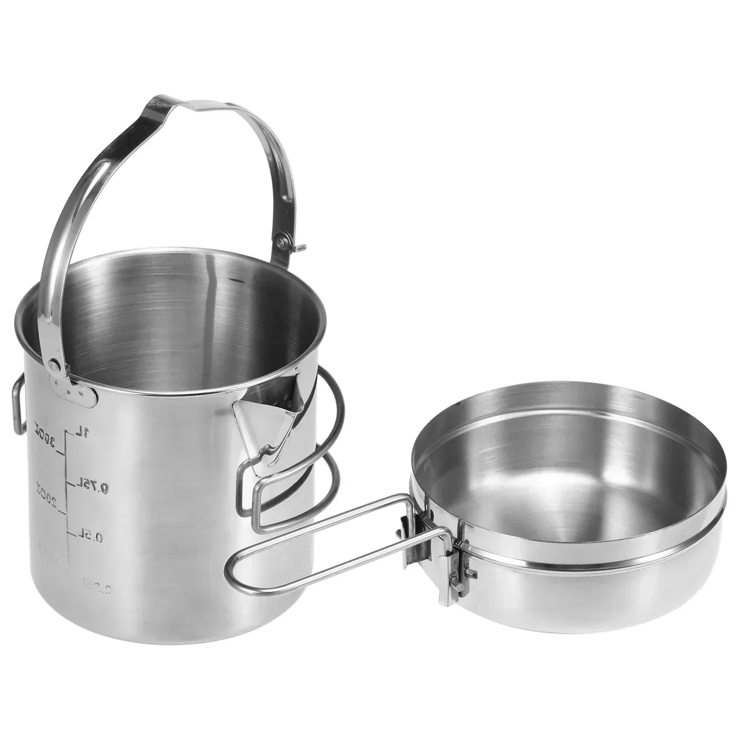 1L Stainless Steel Cooking Kettle Portabl-Stovetop Kettl-DECOROLALA