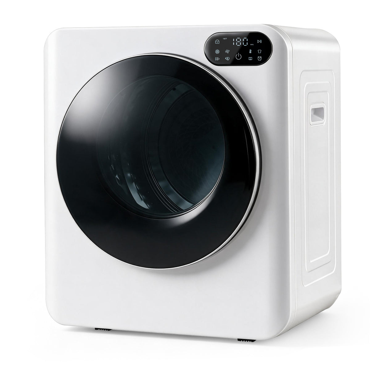 1.5 Cu.Ft White Portable Clothes Dryer with LED Control-White-Dryers-DECOROLALA