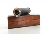 1.5" X 15" X 1.5" Handheld Telescope In Wood Box-Sculptures-DECOROLALA