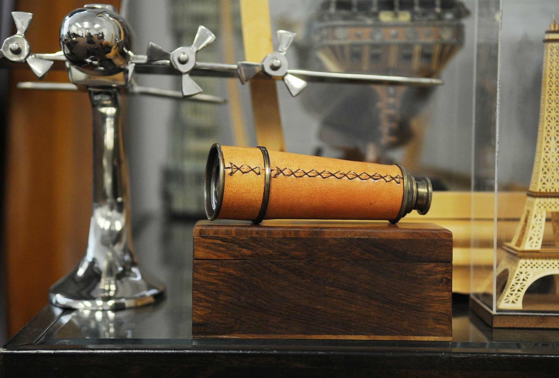 2" Brass Metal Hand Painted Figurine Tabletop Sculpture-Sculptures-DECOROLALA