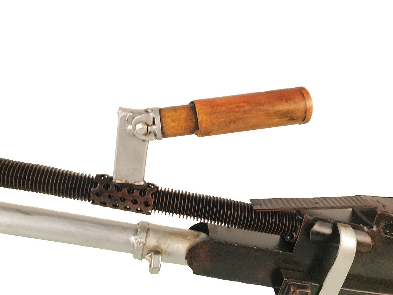 2" Brown and Black Metal Hand Painted Figurine Tabletop Sculpture-Sculptures-DECOROLALA