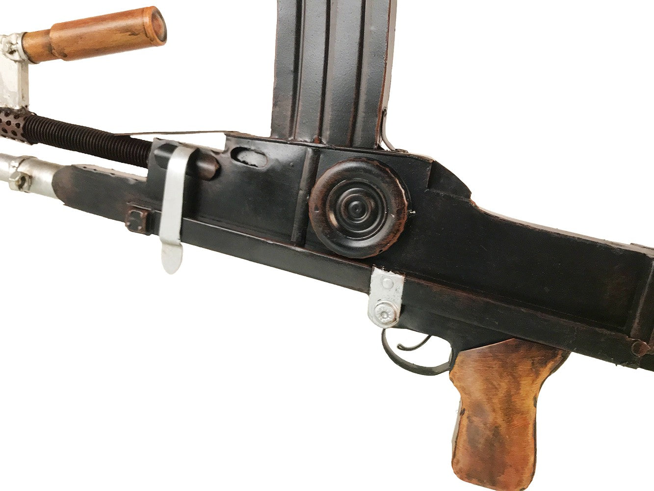 2" Brown and Black Metal Hand Painted Figurine Tabletop Sculpture-Sculptures-DECOROLALA