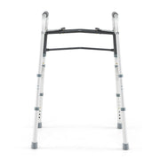 2-Button Folding Walker Lightweight with 7-Level Adjustable Height-Walkers & Rollators-DECOROLALA