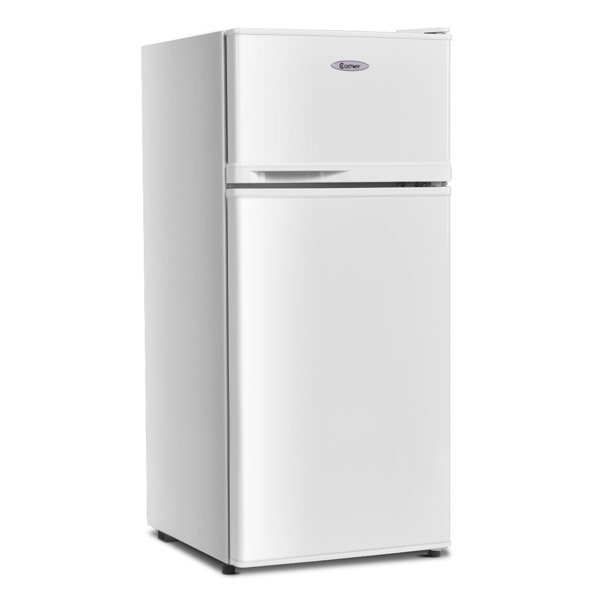 2 Doors Cold-rolled Sheet Compact Refrigerator-White-Refrigerators-DECOROLALA