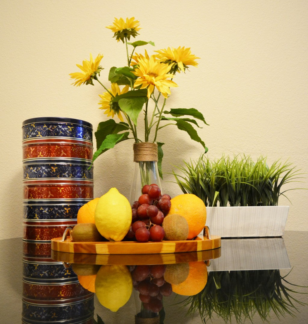 2" Natural Solid Wood Chris Craft Hand Painted Sculpture-Sculptures-DECOROLALA