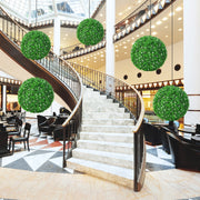 2 PCS Holly Artificial Topiary Balls 19.5 Inch Faux Boxwood Balls-Artificial Plants-DECOROLALA