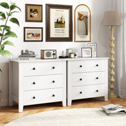 2-Pack 3-Drawer Dresser Chest - White (min order qty 2)-Dressers & Chests-DECOROLALA