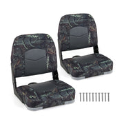 2-Pack Boat Seats with Thick Sponge Padding-Camouflage-Surfing-DECOROLALA