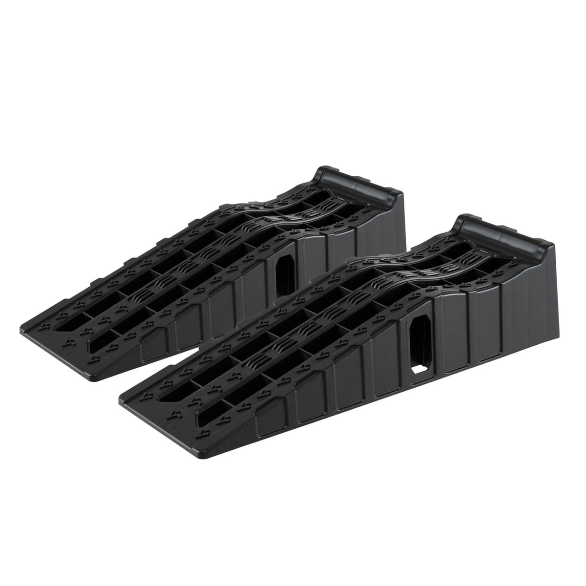 2-Pack Portable Car Ramps 22000 lbs GVW Capacity - Black-Garages-DECOROLALA