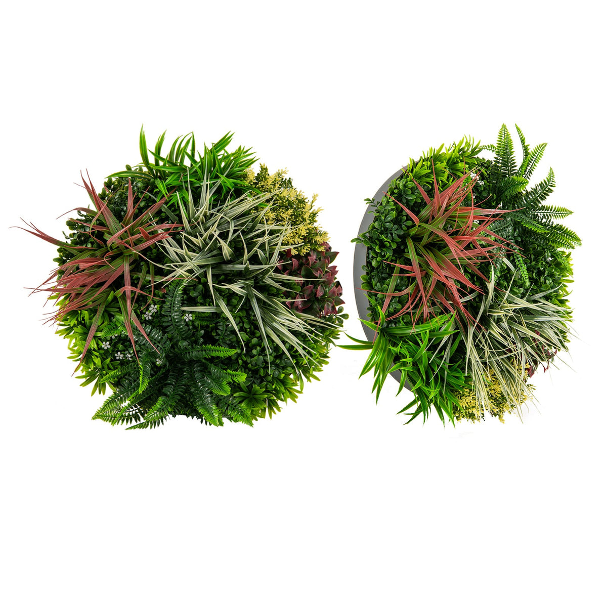 2 Pack Square Framed Artificial Foliage Wall Art-Artificial Plants-DECOROLALA