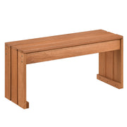 2-Person Outdoor Garden Bench with Solid Wooden Frame for Backyard-Outdoor Benches-DECOROLALA