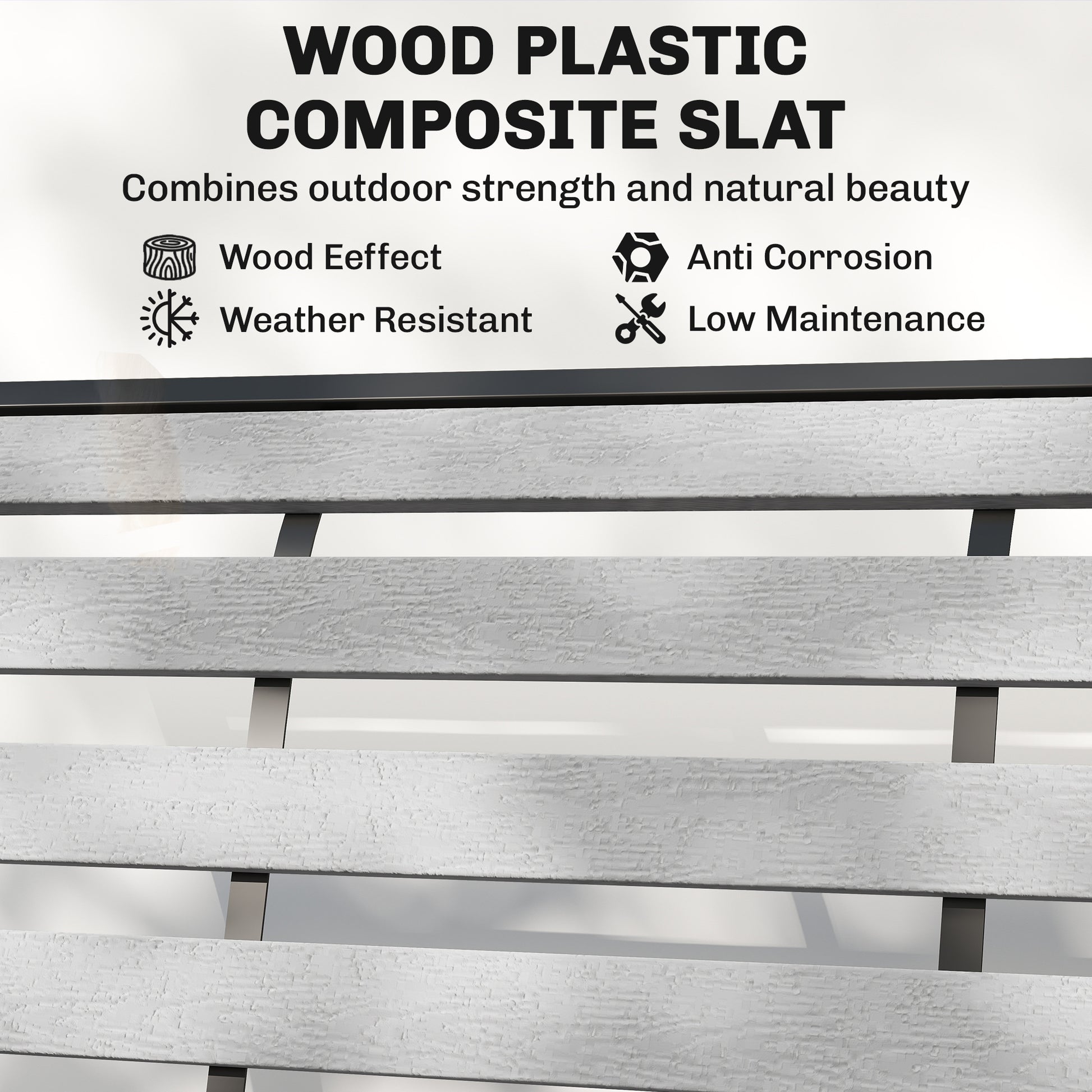 2-Person Outdoor Glider Bench Grey-DECOROLALA