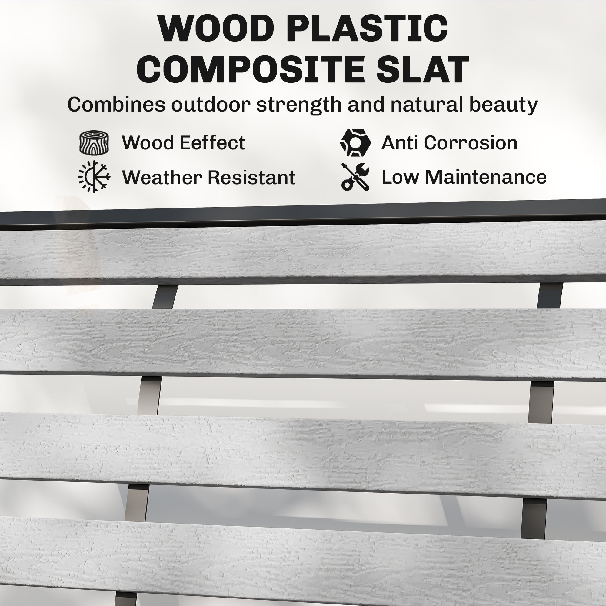 2-Person Outdoor Glider Bench Grey-DECOROLALA