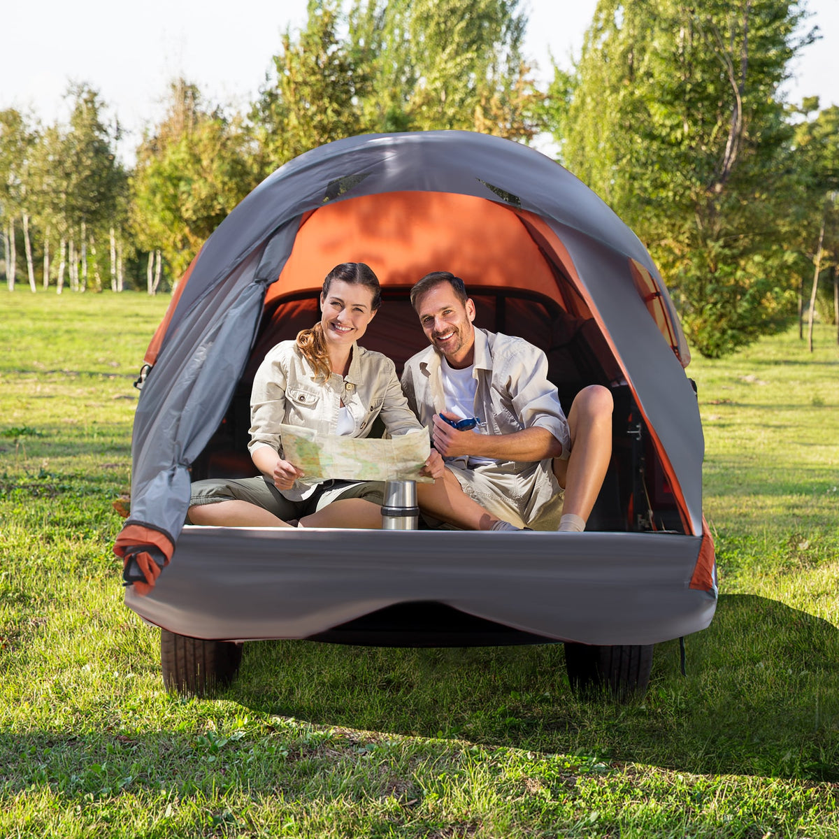 2 Person Portable Pickup Tent with Carry Bag-L-Tents-DECOROLALA