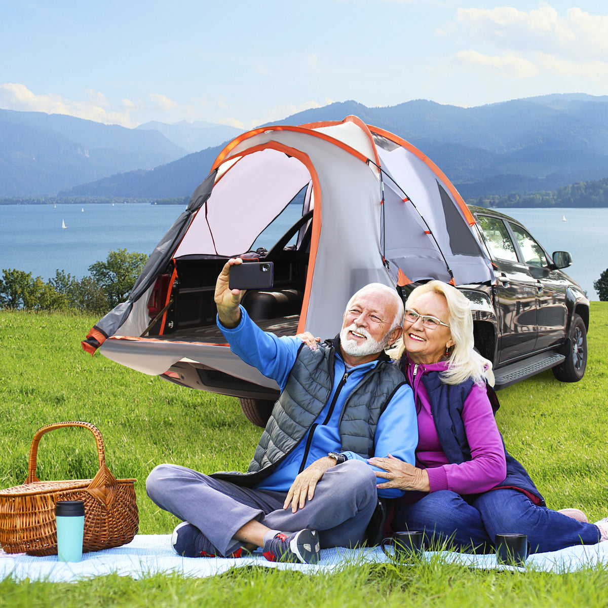 2 Person Portable Pickup Tent with Carry Bag-M-Tents-DECOROLALA