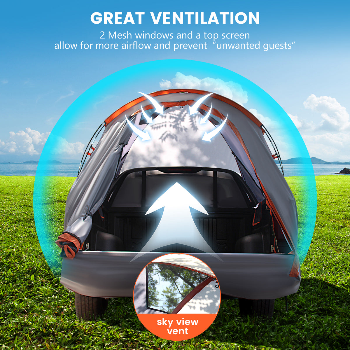 2 Person Portable Pickup Tent with Carry Bag-M-Tents-DECOROLALA
