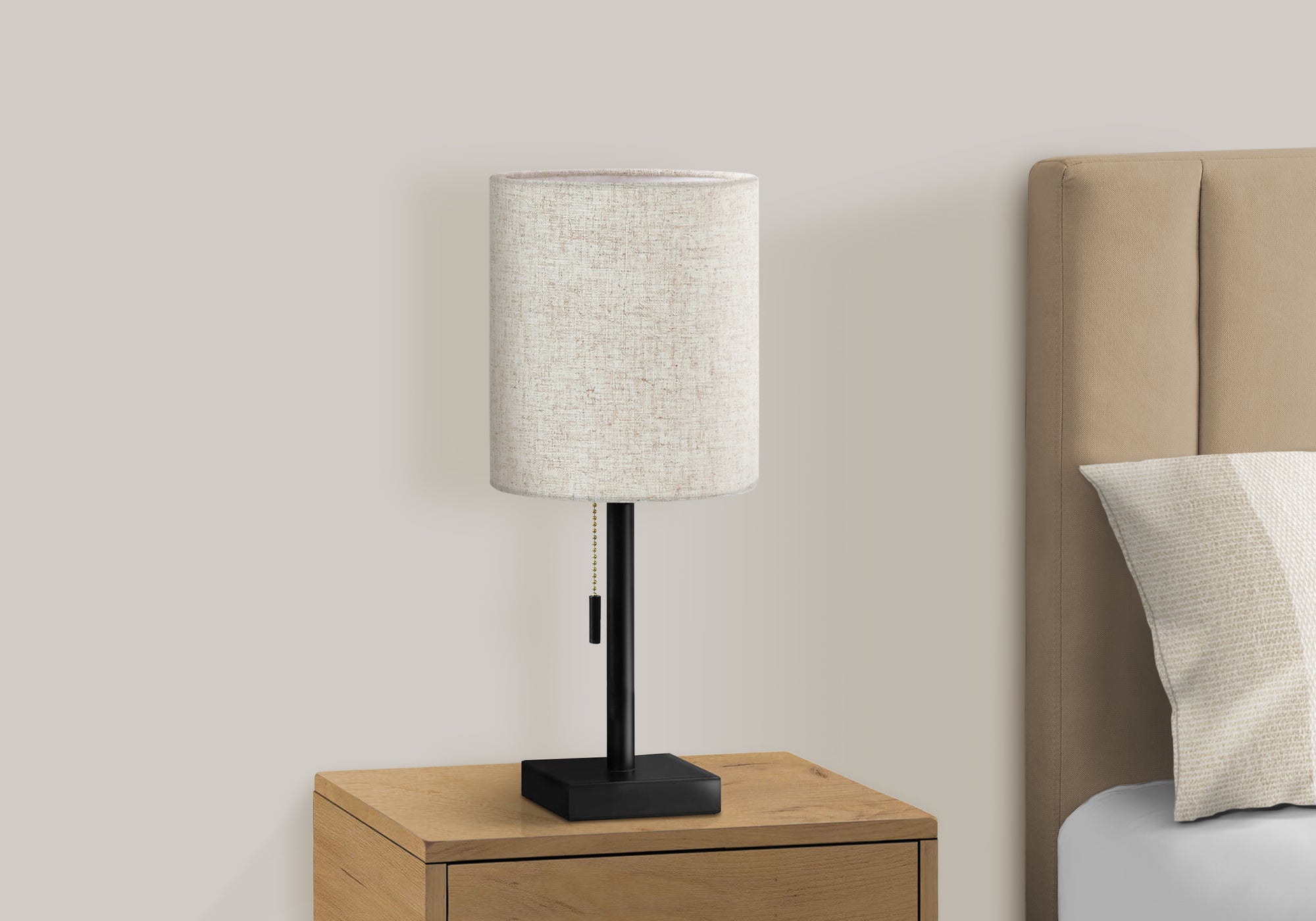 2-Piece 17"H Table Lamp with USB Port, Nickel/Ivory-Lighting-DECOROLALA