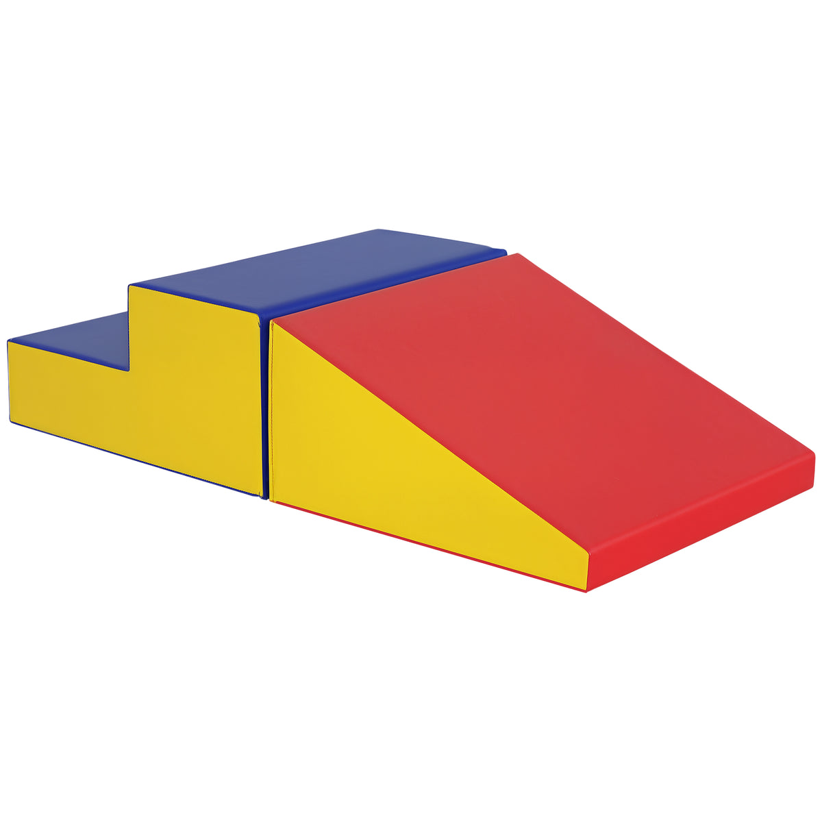 2-Piece Climb and Crawl Activity Soft Play Set, Secure Foam Blocks Playset for Toddler Preschooler Babies Indoor, Activity Structure Play Equipment, Multi-colour-Toys & Games > Baby & Toddler Toys > Kids Gym & Playmats-DECOROLALA