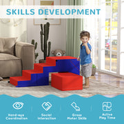 2-Piece Soft Play Kids Foam Play Se for Crawl and Climb, Dark Blue-Toys & Games > Baby & Toddler Toys > Kids Gym & Playmats-DECOROLALA