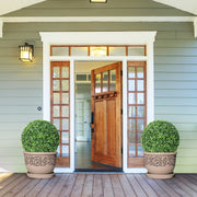2 Pieces 19 Inch Artificial Topiary Balls Faux Boxwood Ball Plants-Artificial Plants-DECOROLALA