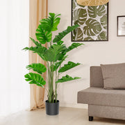 2 Pieces 5 Feet Artificial Monstera Tree Set-Artificial Plants-DECOROLALA