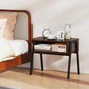 2 Pieces Stackable Night Stand Bedside End Table Set-Nightstands-DECOROLALA