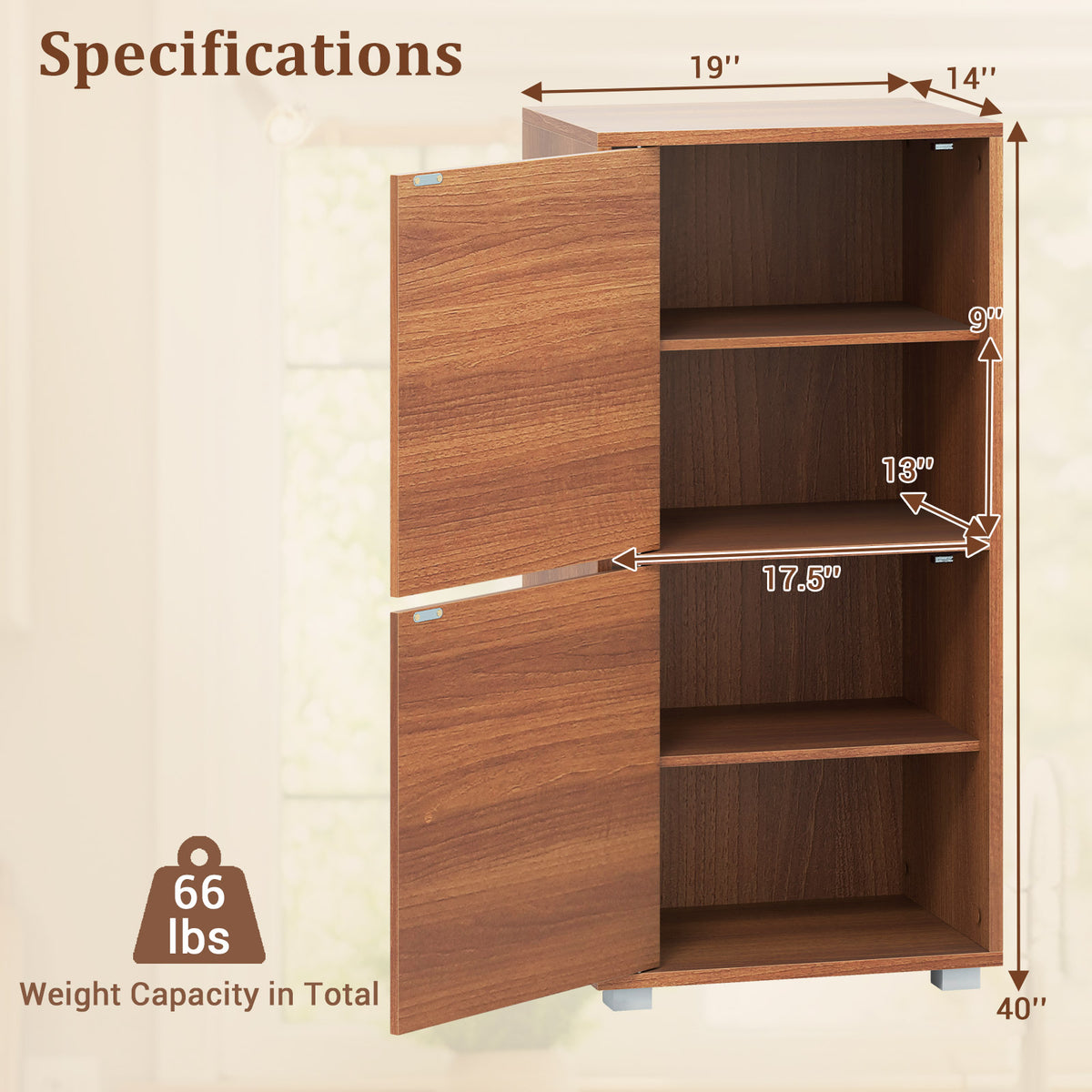 2-Tier Modern Style Nightstand with Drawer and Open Shelf-Walnut-End & Side Tables-DECOROLALA