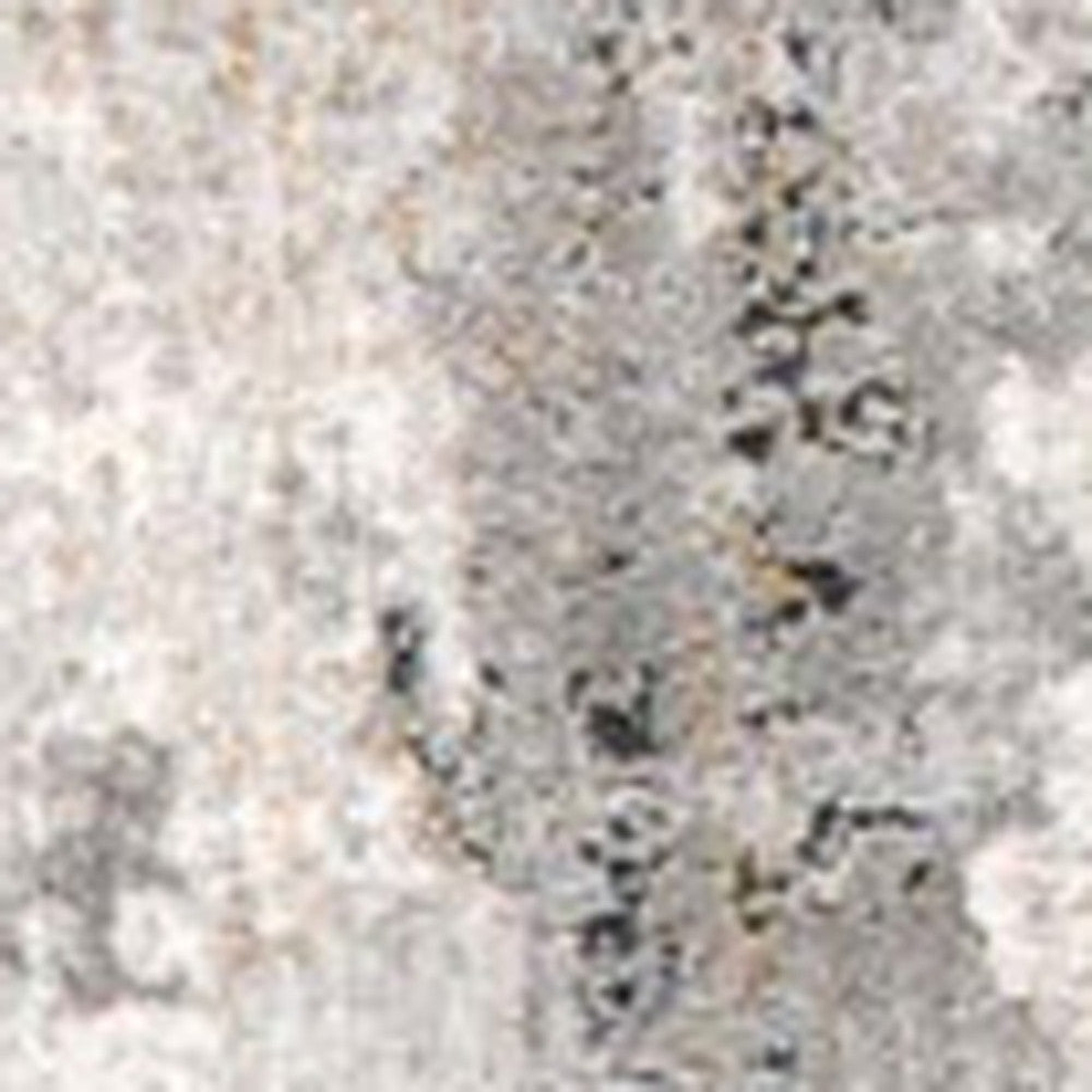 2' X 10' Gray Abstract Pattern Runner Rug-Area Rugs-DECOROLALA