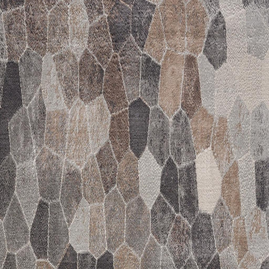 2' X 15' Beige Cobblestone Pattern Runner Rug-Area Rugs-DECOROLALA