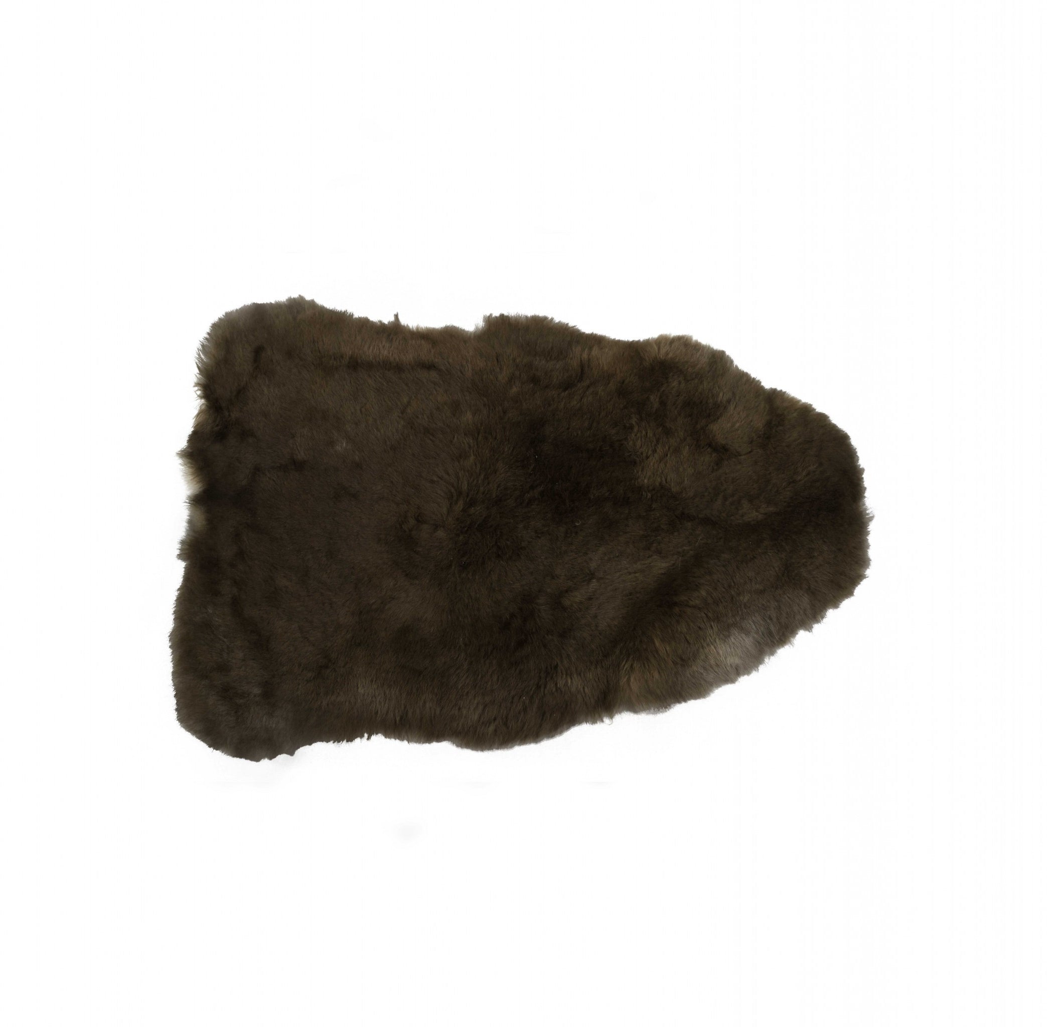 2' X 3' Green And Black Genuine Sheepskin Shag Area Rug-Area Rugs-DECOROLALA