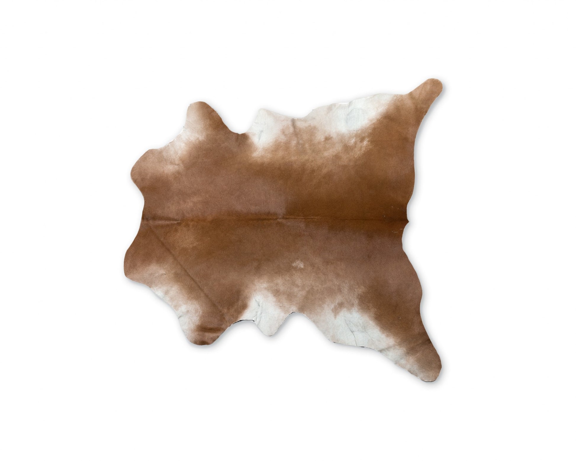 2' X 3' Tan Print Cowhide Area Rug-Area Rugs-DECOROLALA