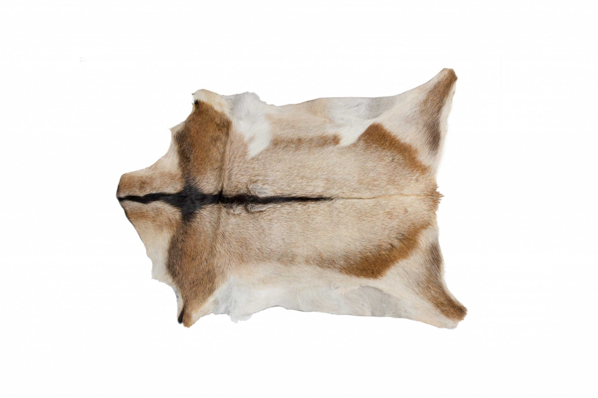 2' X 3' Taupe And White Calfskin - Area Rug-Area Rugs-DECOROLALA