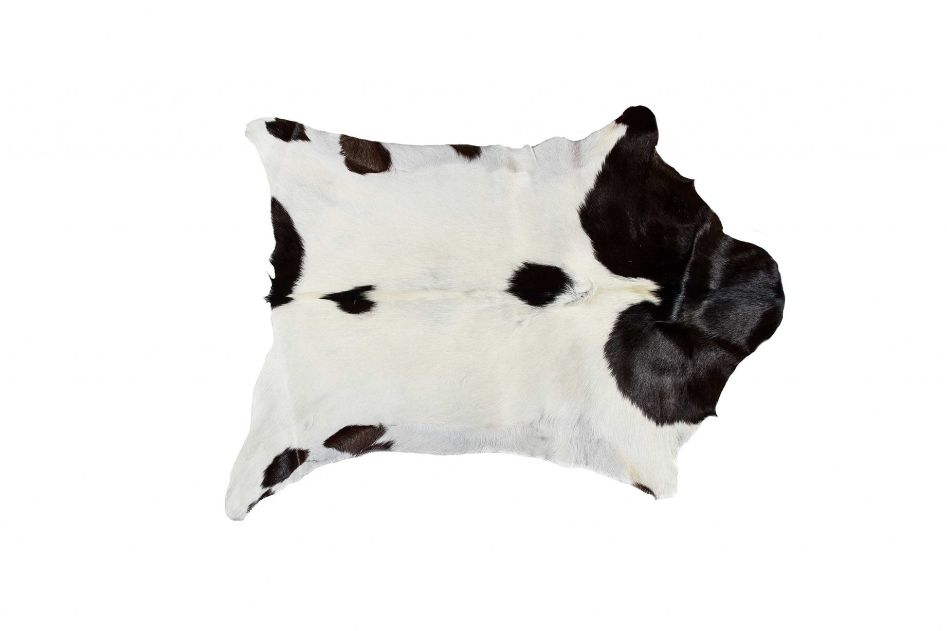 2' X 3' Taupe And White Calfskin - Area Rug-Area Rugs-DECOROLALA