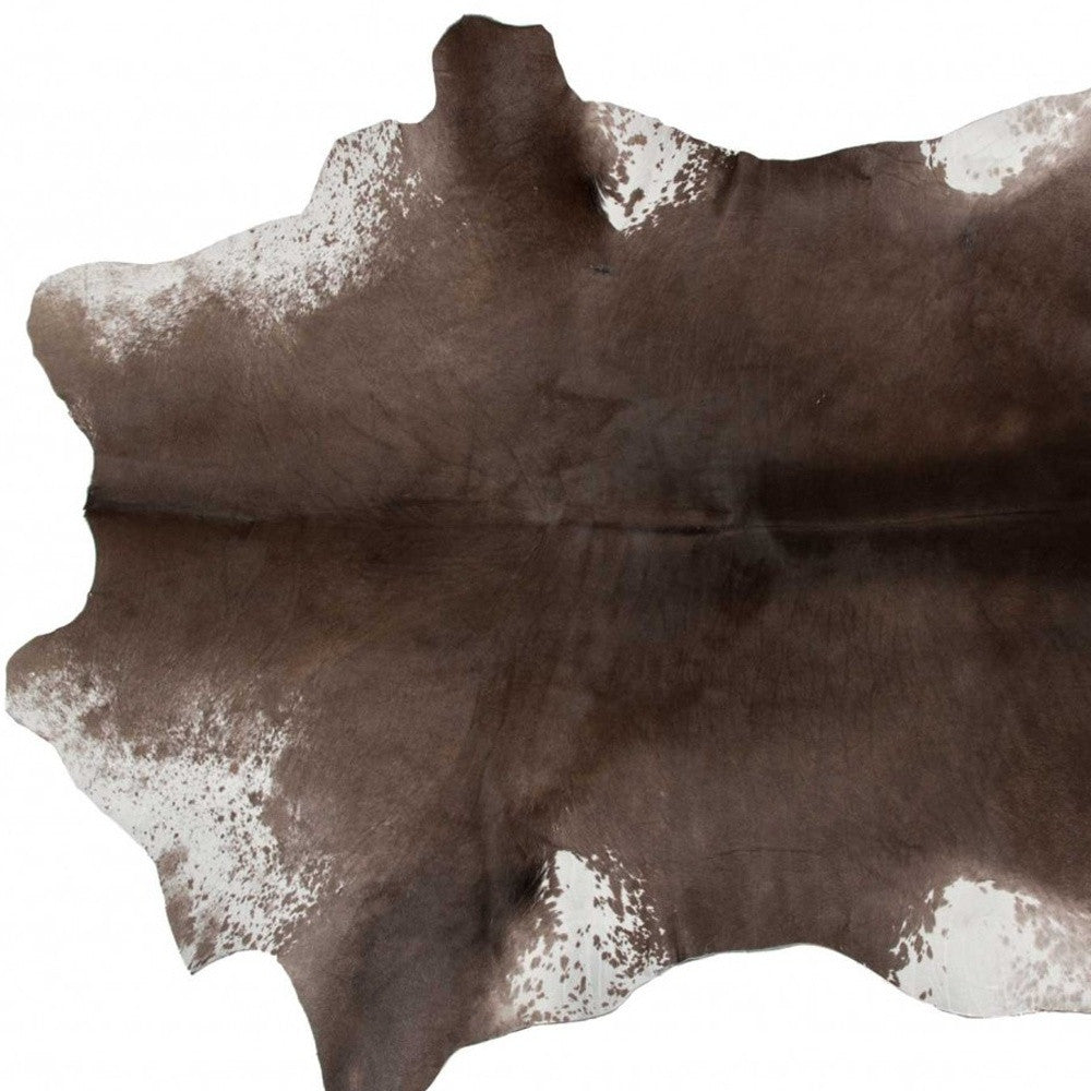 2' X 3' Taupe And White Calfskin - Area Rug-Area Rugs-DECOROLALA