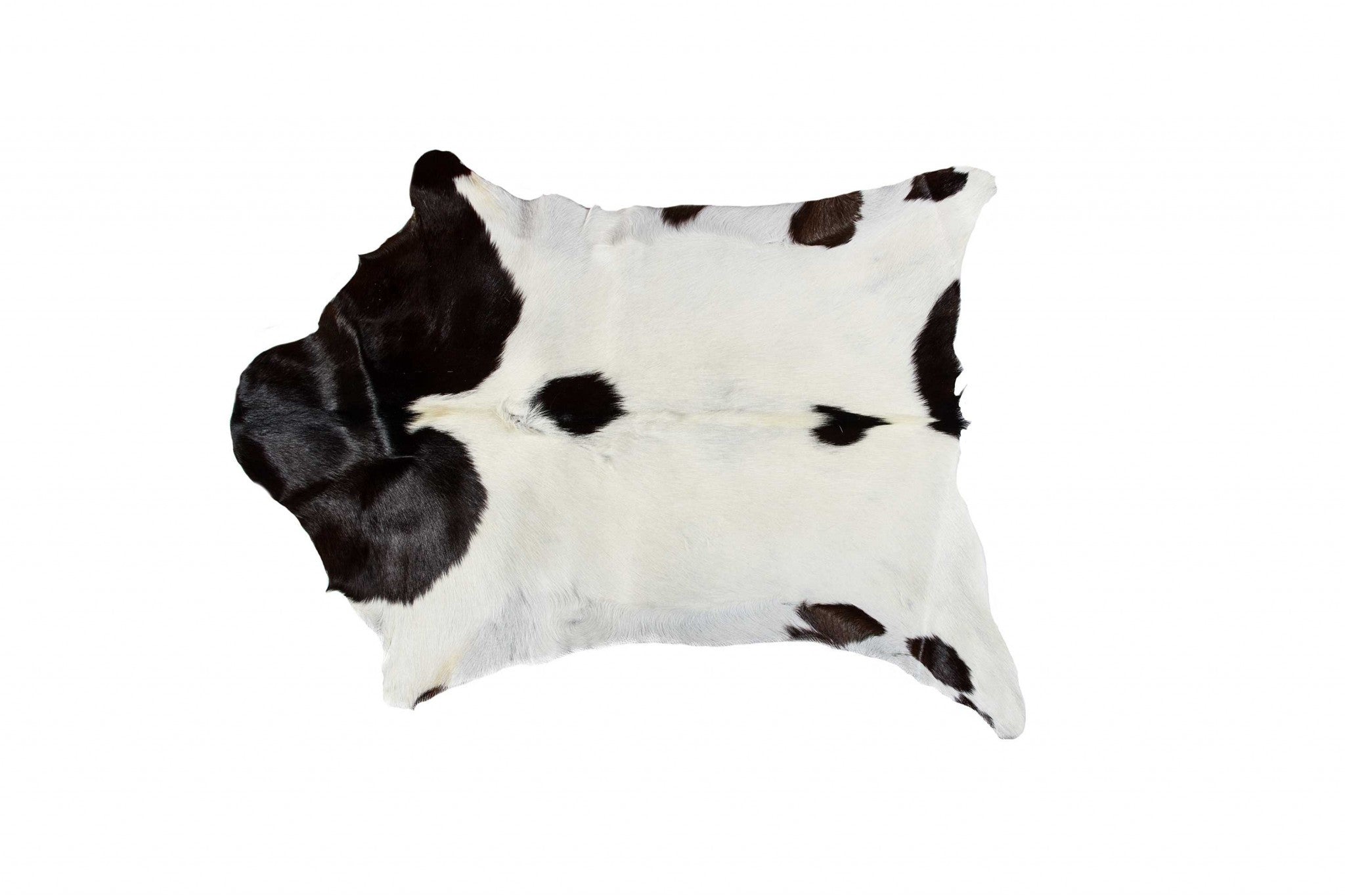 2' X 3' Taupe And White Calfskin - Area Rug-Area Rugs-DECOROLALA