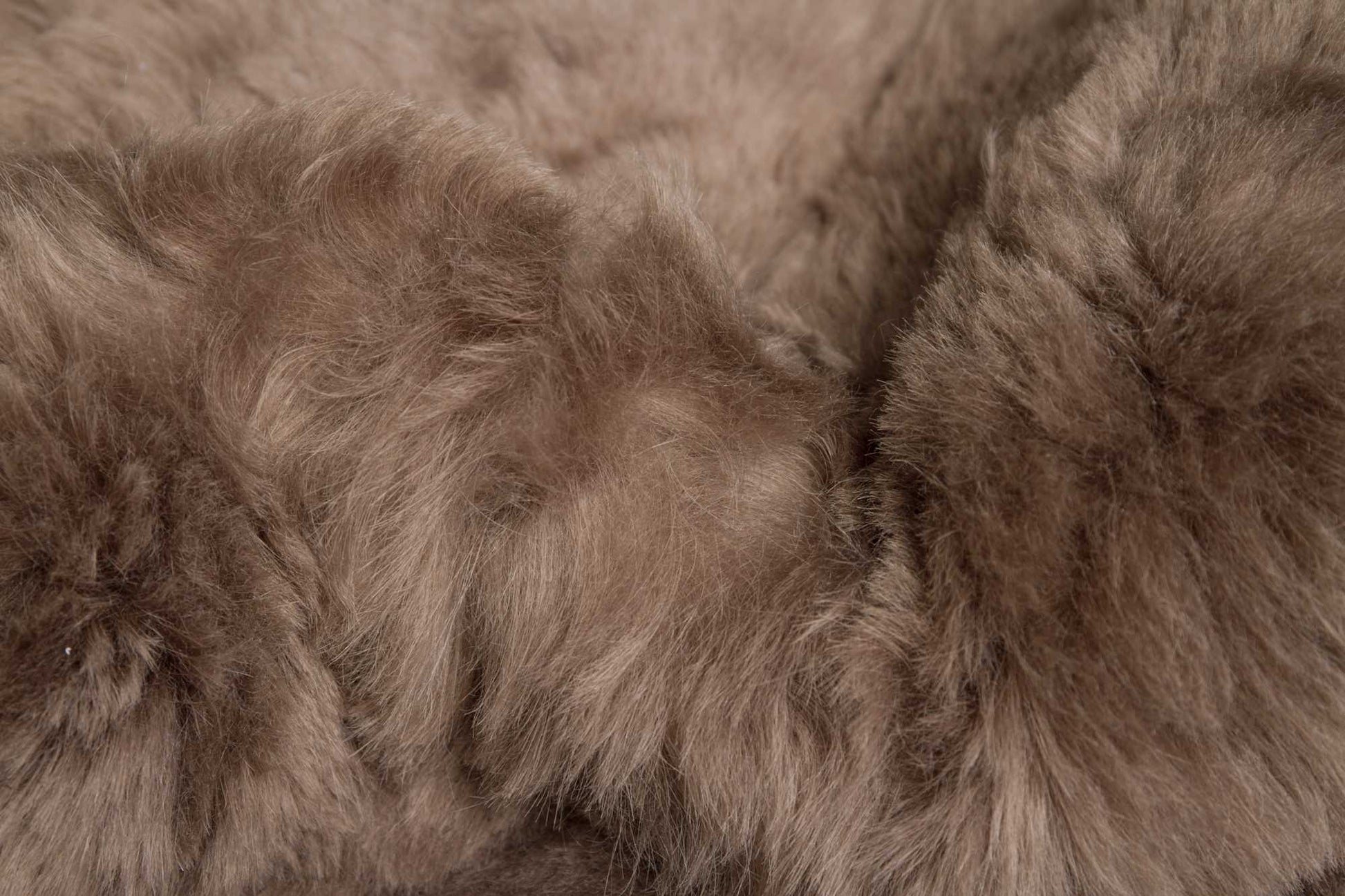 2' X 3' Taupe Genuine Sheepskin Shag Area Rug-Area Rugs-DECOROLALA