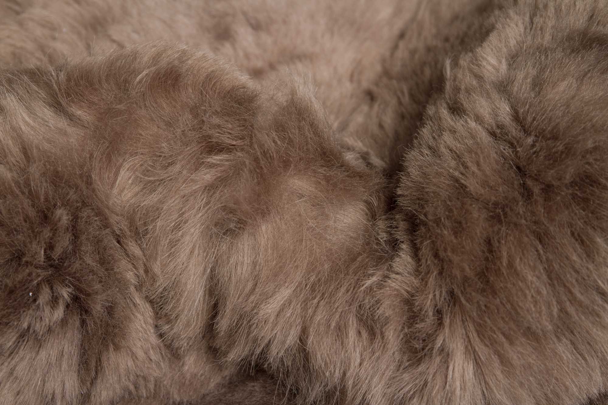 2' X 3' Taupe Genuine Sheepskin Shag Area Rug-Area Rugs-DECOROLALA