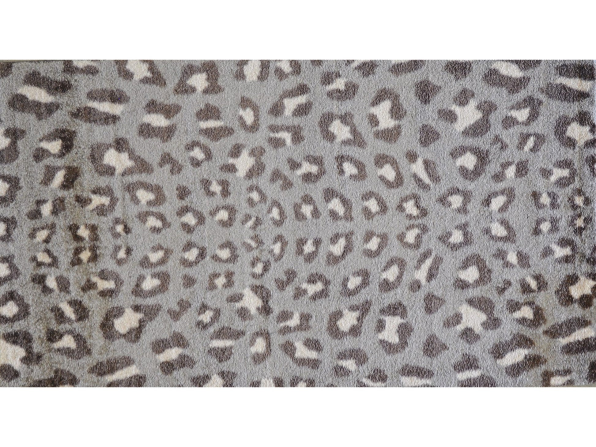 2' X 4' Gray and Brown Cheetah Washable Floor Mat-Area Rugs-DECOROLALA