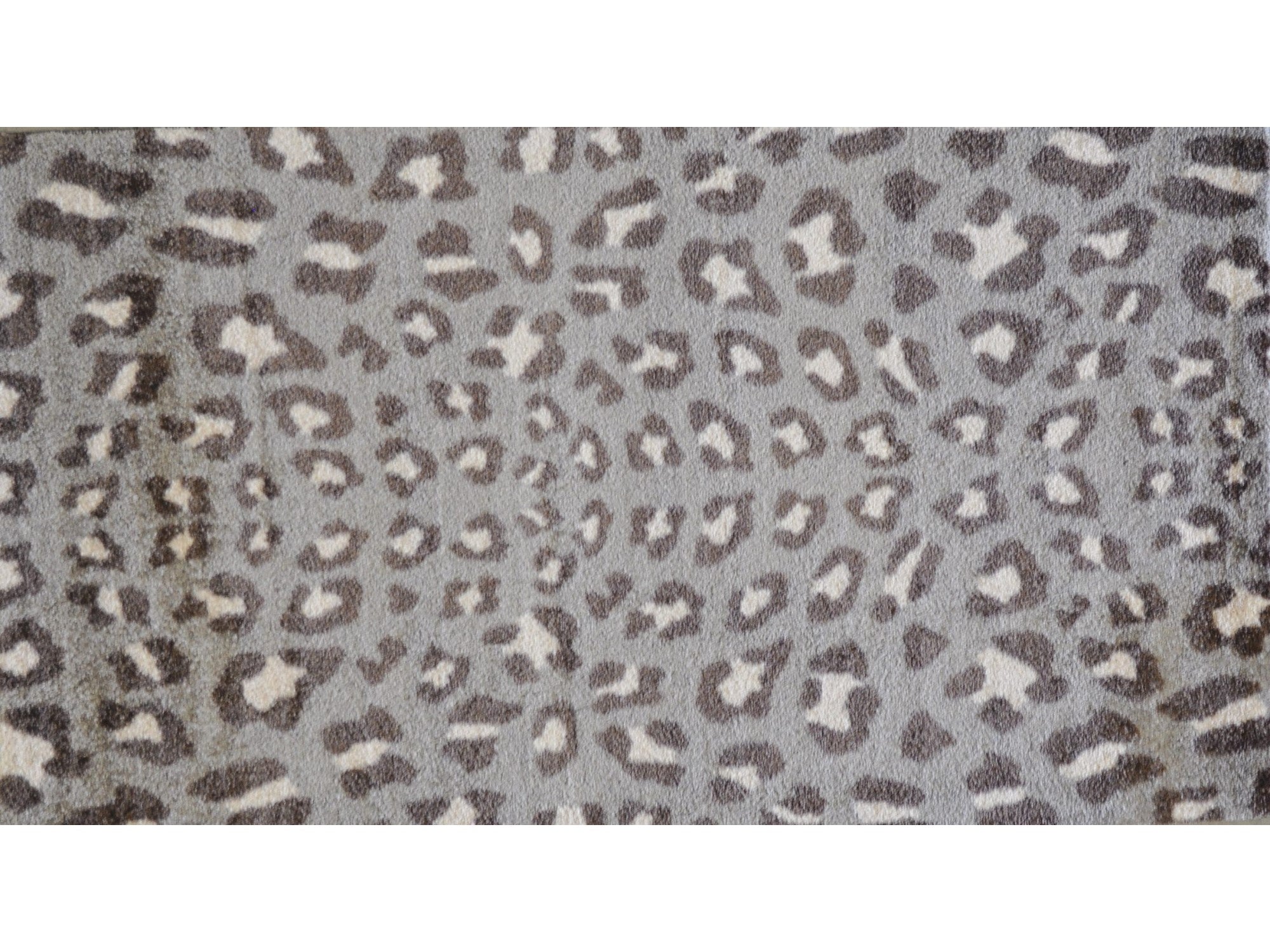 2' X 4' Gray and Brown Cheetah Washable Floor Mat-Area Rugs-DECOROLALA