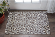 2' X 4' Gray and Brown Cheetah Washable Floor Mat-Area Rugs-DECOROLALA
