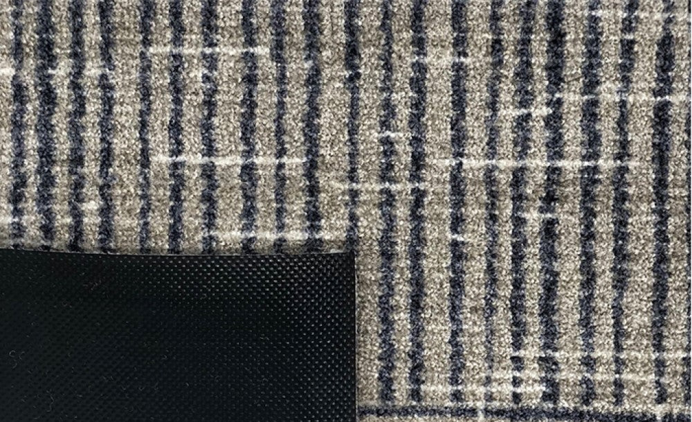 2' X 4' Modern Geo Lines in Squares Washable Floor Mat-Area Rugs-DECOROLALA