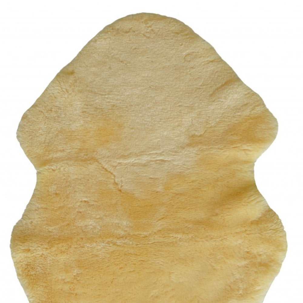 2" X 4" Natural Off White Medical Grade Sheepskin Throw Blanket-Throws & Blankets-DECOROLALA