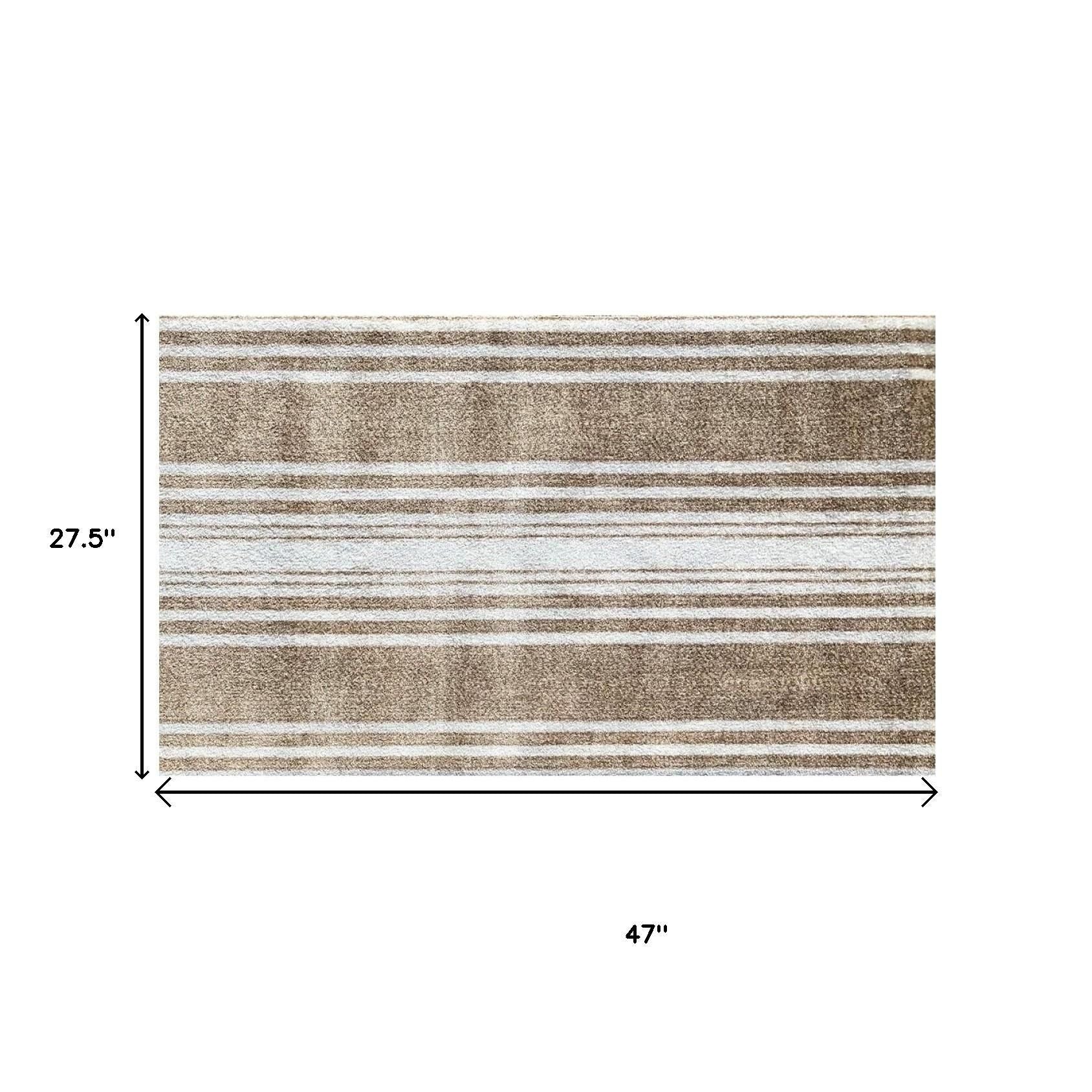 2' X 4' Sandy Shores Regatta Stripe Washable Floor Mat-Area Rugs-DECOROLALA