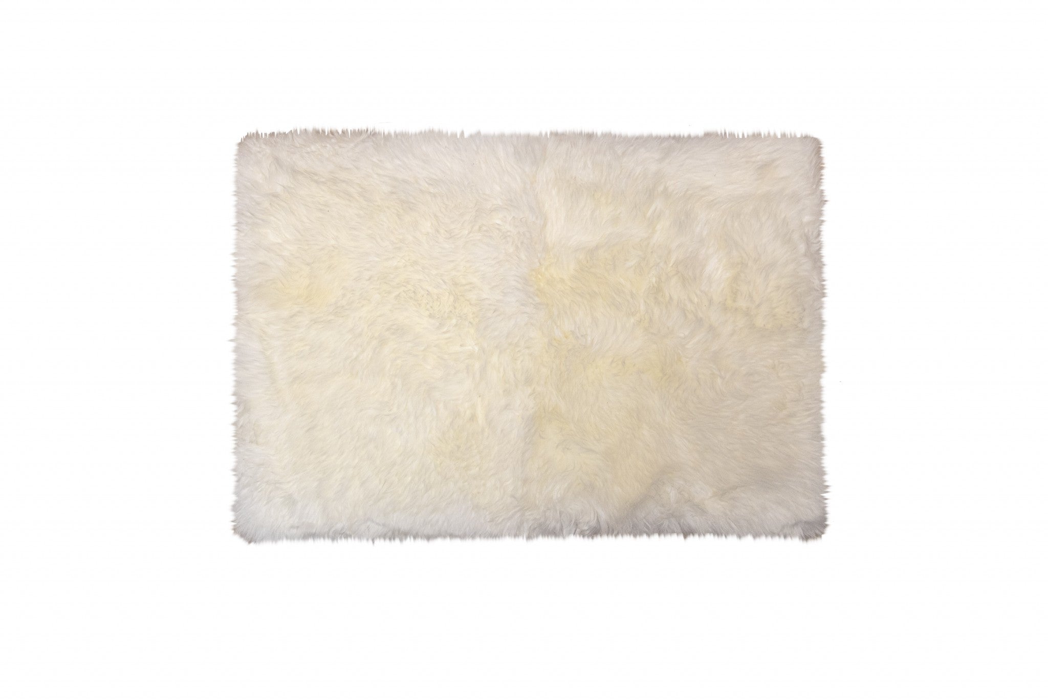 2' X 5' Natural Rectangular Sheepskin Area Rug-Area Rugs-DECOROLALA