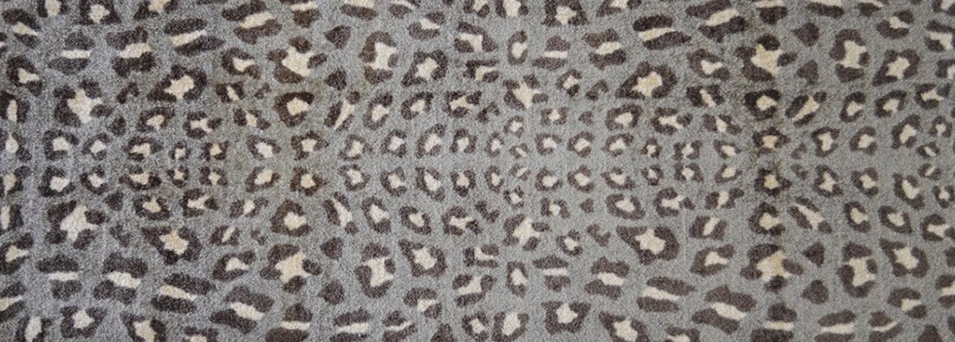 2' X 6' Gray and Brown Cheetah Washable Runner Rug-Area Rugs-DECOROLALA