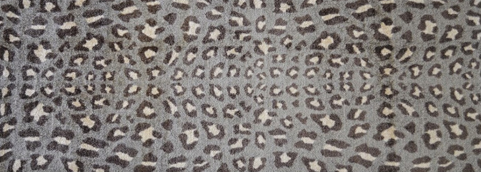 2' X 6' Gray and Brown Cheetah Washable Runner Rug-Area Rugs-DECOROLALA