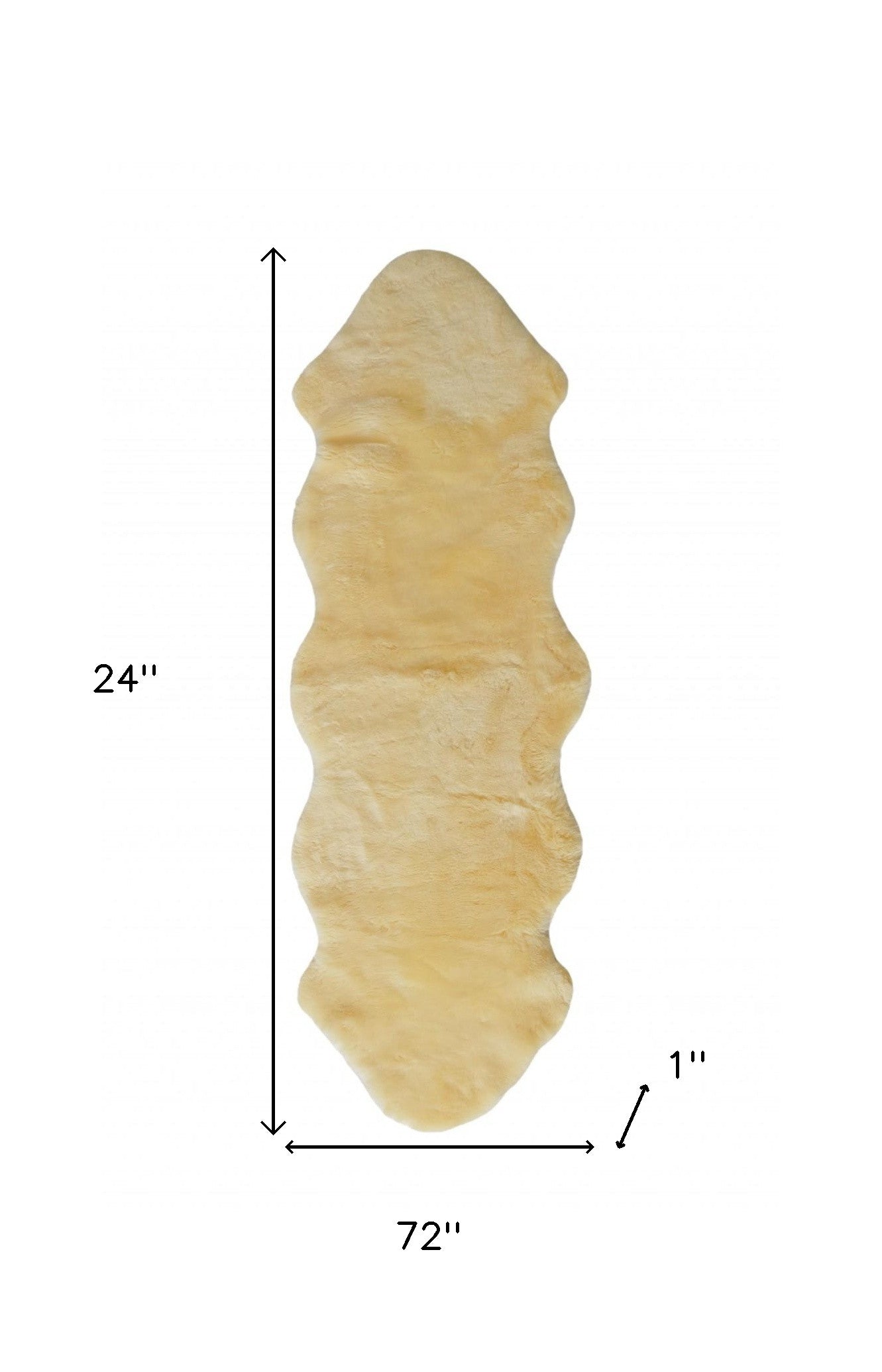 2" X 6" Green Natural Off White Medical Grade Double Sheepskin Throw Blanket-Throws & Blankets-DECOROLALA