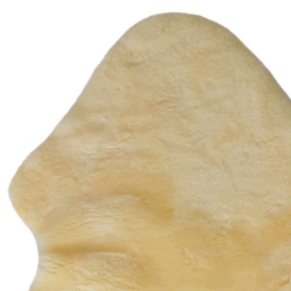 2" X 6" Natural Off White Medical Grade Double Sheepskin Throw Blanket-Throws & Blankets-DECOROLALA