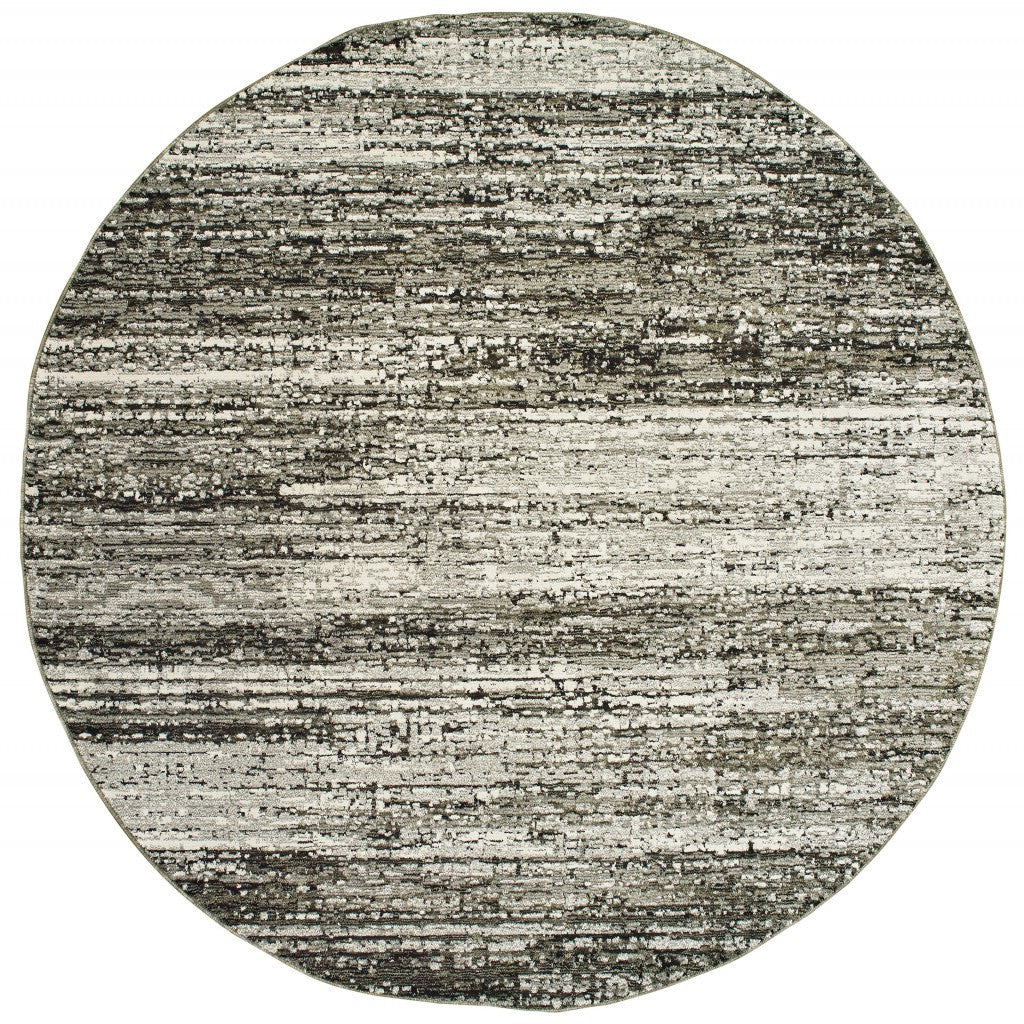 2' X 8' Ash And Slate Abstract Runner Rug-Area Rugs-DECOROLALA
