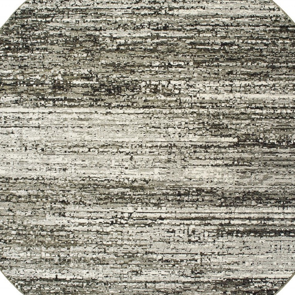 2' X 8' Ash And Slate Abstract Runner Rug-Area Rugs-DECOROLALA